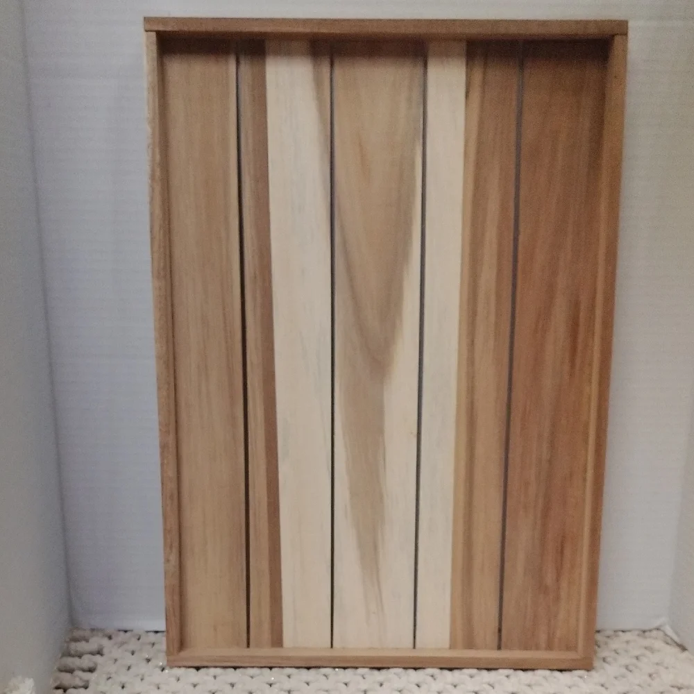 Elegant Multi-Tone Light Wooden Vanity Tray